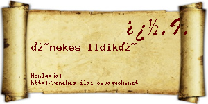 Énekes Ildikó névjegykártya